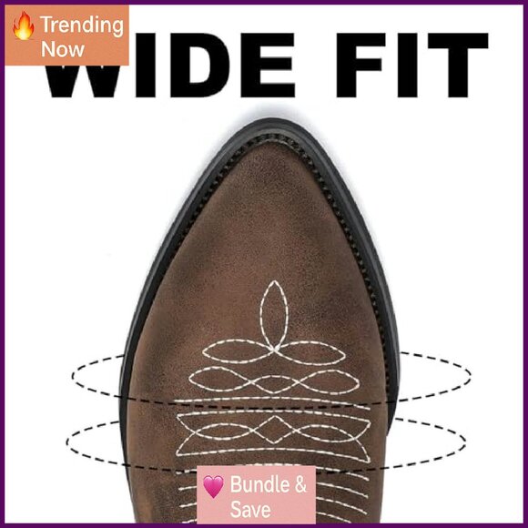 Wide Width Chelsea Boots Women Ankle Low Heel Lug Sole Western Booties - Picture 5 of 8